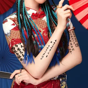 Custom Temporary Tattoo Sticker Waterproof Tattoo Sticker Non-toxic Body Makeup Half Month Semi-Permanent Tattoo