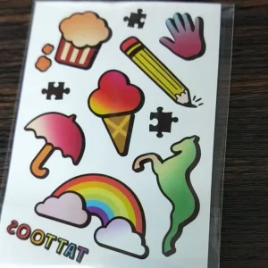 Custom Temporary Tattoo Sticker for Kids, Safe Mini Water Transfer Personalized Sheets