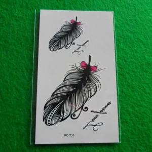 Custom Temporary Tattoo Stickers Sheet for Body Art Custom Design Face Hand Body Tatoo Sticker Black Color