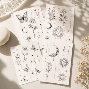 Custom Temporary Tattoo Stickers Waterproof Tattoos for Adults Women Festival Party Body Art