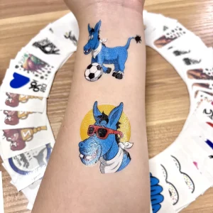 Custom Temporary Tattoo Stickers White Paper for Body or Face with Your Own Logo Artwork Design