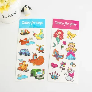 Custom Temporary Tattoo Waterproof Skin Safe Mini Size Realistic Tattoo Stickers