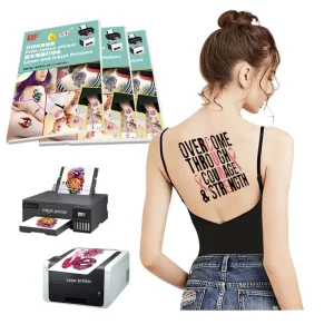Custom Temporary Water Transfer Tattoos Waterproof Tattoo Stickers for Face and Body Sexy Design Inkjet Printable