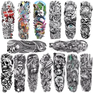 Custom Temporary Waterproof Eco Friendly Body Face Arm Tattoo Sticker