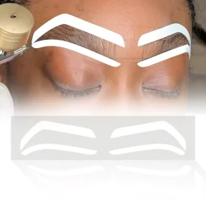 Custom Thick Eyebrow Shape Stencil Kit Eyebrow Airbrush Auxiliary Template Sticker for Brow Shaping Tattooing