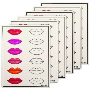 Custom Training Silicone Permanent Makeup Microblading Practice Skin Latex Practice Skin Lips DIY