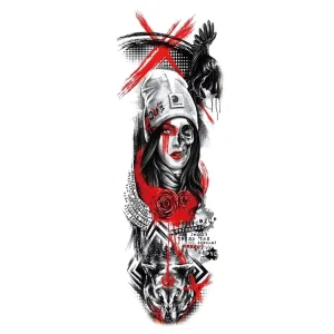 Custom Water Transfer Full Sleeves Body Tattoo Sticker Arm and Leg Stickers Temporary Tattoo Sleeves