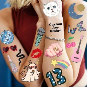 Custom Water Transfer Kids Waterproof Temporary Tattoo Stickers