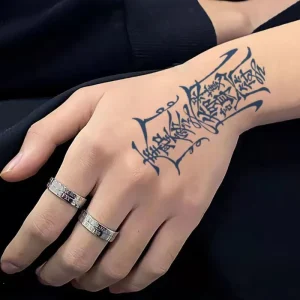 Custom Water Transfer Paper Metallic Temporary Stock Tattoo Sticker