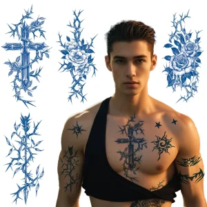 Custom Water Transfer Temporary Juice Tattoo Sticker Non-toxic Body Makeup Last Half Month Semi Permanent Tattoo