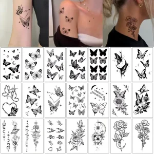 Custom Water Transfer Temporary Tattoo Sticker Paper Make and Print Body Temporary Tattoo