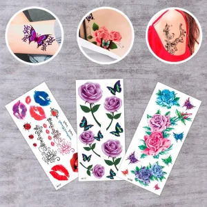 Custom Water Transfer Temporary Tattoo Sticker Waterproof Custom Temporary Art Tattoo