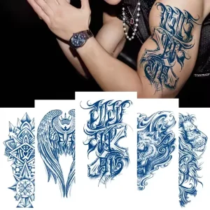 Custom Waterproof Matte Semi Permanent Temporary Tattoos Personalized Long Lasting Tattoo Stickers