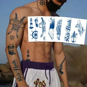 Custom Waterproof Semi Permanent Matte Temporary Tattoos Personalized Long Lasting Tattoo Stickers