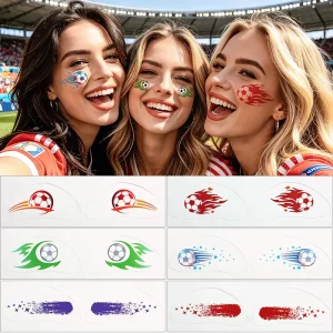 Custom Waterproof Sweatproof Temporary Eco Friendly Paper PET Film Metallic Gold Silver Indian White Sexy Body Tattoos Non Toxic