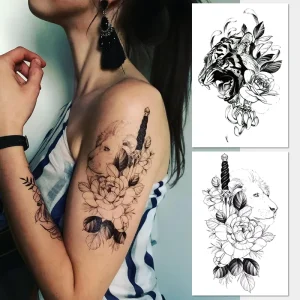 Custom Waterproof Tattoo Sticker for Body Art on Arm Sleeve
