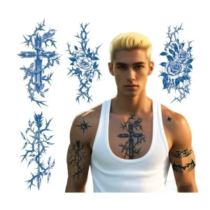 Custom Waterproof Temporary Tattoo Stickers Easy Apply & Remove for Men Women 110x180mm CE EN71 Certified
