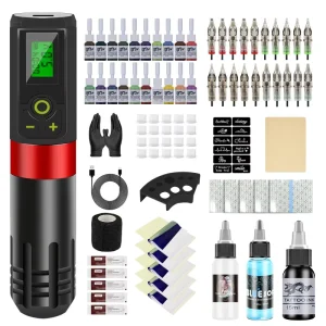 Custom Wireless Tattoo Machine Tatoo Pen Maquina De Tatuar Professional Small Machines of Tattoo Full Complete Set Kit