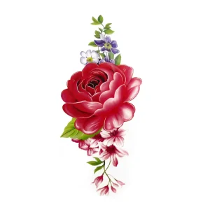 Custom Women Arm Art Long Lasting Waterproof Temporary Tattoo Sticker Water Transfer Sexy Flower Body Art Smart Sticker