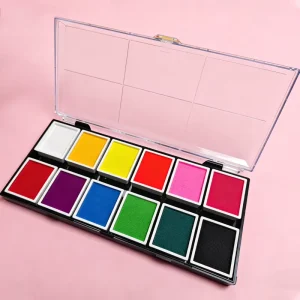 Custom logo Non Toxic CE Certified Bulk 12 Color Professional Face Painting Palette for Festivals Events