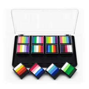 Customizable 10g Face Paint Empty Palette Split Cake Refillable Case Portable Body Art Painting Box for