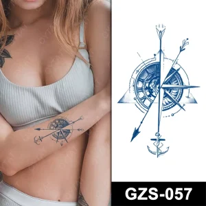 Customizable Factory Logo Waterproof Water Transfer Vegan Fake Body Sexy Matte Juice Ink Semi Permanent Plant Tattoo