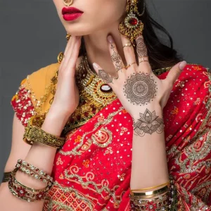 Customizable Factory Waterproof Tattoo Sticker Semi-Permanent Indian Henna Lace Design Body Water Transfer Paper Body Art Use