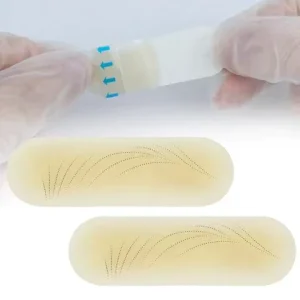 Customizable Logo Pre Printed Waterproof Brow Shape Practice Tattoo Training Sticker Transfer Permanent Makeup Accessories