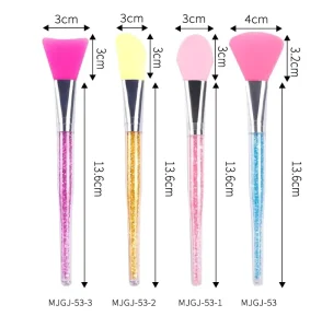 Customizable Silicone Face Mask Brush Set with Flexible Facial Mud Applicator Soft Clay Charcoal Mask Tools