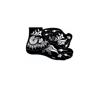 Customizable Temporary Tattoos Stencils Kit Templates Face Paint Stencils Body Foot Art Stickers Plastic Foot Paint Stencils Diy