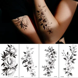 Customizable Waterproof Semi Permanent Temporary Tattoo Stickers for Daily Use Party Skin Safe Non Toxic Body Art Supplies