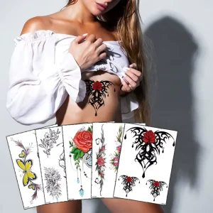 Customize Make Your Own Designs High Quality Water Transfer Body Art Temporary Tattoo Stickers for Sex Girls Boys Men Women