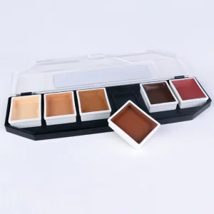 Customized 6 Colors Long Time Lasting Alcohol Based Waterproof CE Certified Face Body Paint Palette For Children’s Cosplay