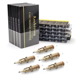 Customized Ambition 20pcs 1RL 3RL 5RL 7RL 9RL 11RL 14RL 5RM 7RM 9RM 23RM 25RM 7RS RL RM RS M1 Cartridge Tattoo Needle