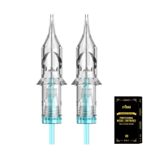 Customized Color Mixed Sizes Tattoo Rotary Pen Needle Cartridges Permanent Feature in a Needle Box OEM EN02B
