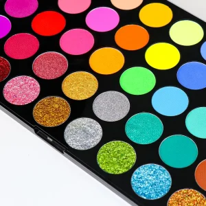 Customized Color Water Activated Quick Dry Eye Shadow Palette Dark Skin Tone High Pigment Non Toxic Professional Makeup Set
