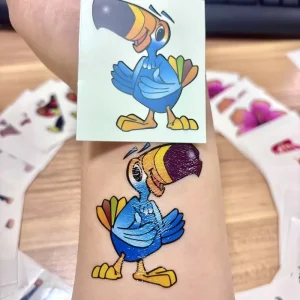 Customized Cute Cartoon Design Temporary Tattoo Stickers Waterproof and Non Toxic Safe for Children
