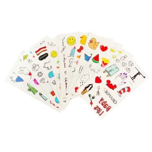 Customized Die Cut Shape Waterproof Baby Temporary Tattoos Stickers for Fabulous People
