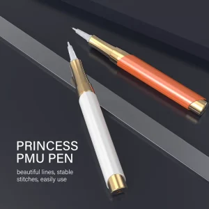 Customized Double Needle Cartridge Microblading Machine for Eyebrow Tattoo Permanent Makeup Stainless Steel Single PMU Tattoo