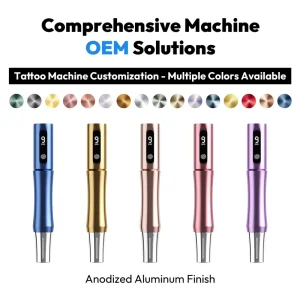 Customized Electric Wireless Permanent Makeup Pen Machine 2 Rechargeable Batteries 5 Speeds Cartridge Needles for Eyebrow Lip