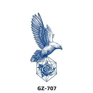 Customized Fashionable Paper Temporary Body Tattoos Waterproof Tattoo Stickers Water Transfer Animal Designs Herbal Ink