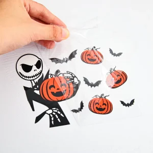 Customized Halloween Ghost Horror Elements DTF Transfer Stickers UV DTF Cup Wrap Transfers