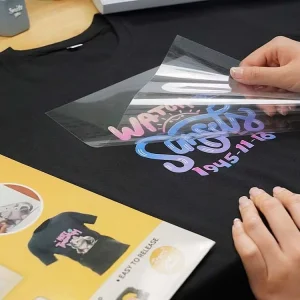 Customized High Stretch HD DTF Heat Transfer Stickers Breathable Hot Peel Vibrant Pigment Decals For Dark Fabric T Shirts