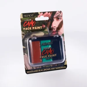 Customized Logo Non toxic Washable Body Paint Oil based Outdoor Camouflage Face Paint Set
