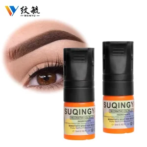 Customized Logo Organic Microblading Tattoo Ink Long-Lasting Semi Permanent Pmu Pigment for Eyebrows Permanent Makeup Pigment