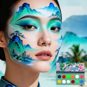 Customized Non-Toxic Professional Mineral Cosmetic Multi-functional Waterproof Foundation Face Paint Cream Palette Body Paint