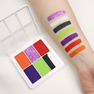 Customized Professional Water Based Aqua Festival Face Body Paint Palette for Halloween Makeup