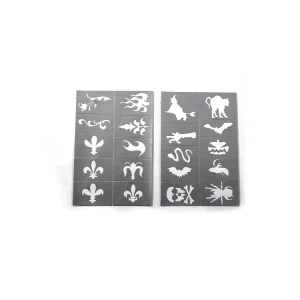 Customized Self-Adhesive Tattoo Sticker Strong Adhesive Feature for Temporary Face Paint Body Stencil