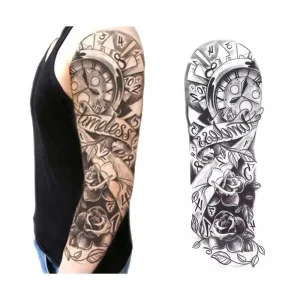 Customized Size Self Adhesive Waterproof Cover Tattoo Stickers Arm