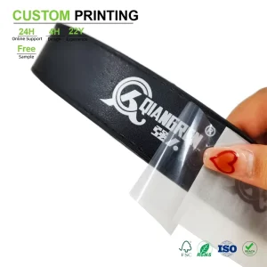 Customized Tactile Relief Subsurface UV Stickers No-Border Permanent Transfer For Leather Branding Accessory Identification